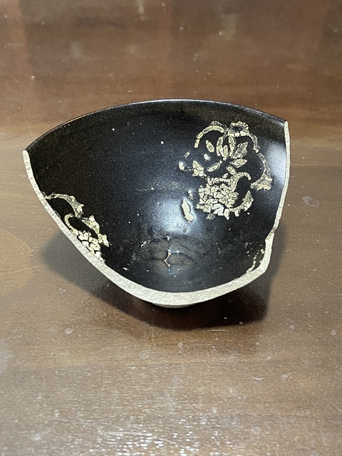 古玩陶瓷吉州窯黑釉剪紙鏤花標本拍賣,當前價格0元