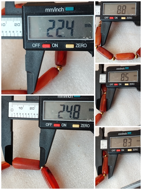 古玩玉器天然紅瑪瑙珠手串拍賣，當前價格299元