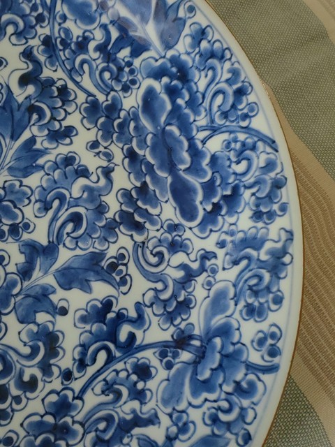 古玩陶瓷青花盤真品鑒賞圖