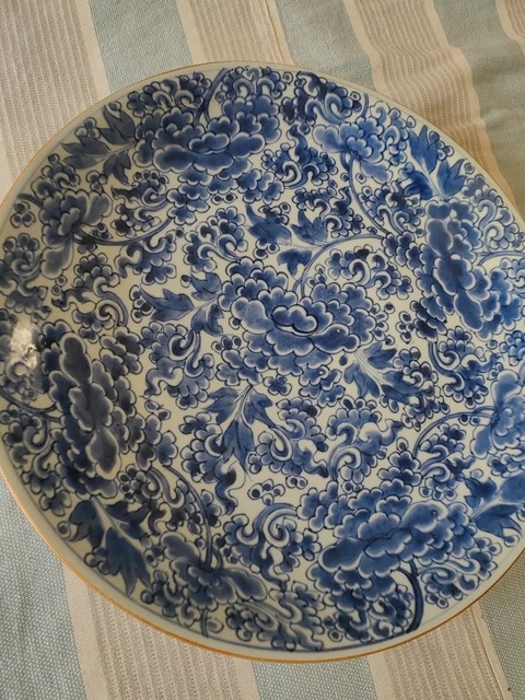 古玩陶瓷青花盤真品鑒賞圖
