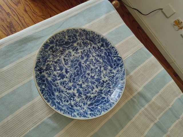 古玩陶瓷青花盤真品鑒賞圖