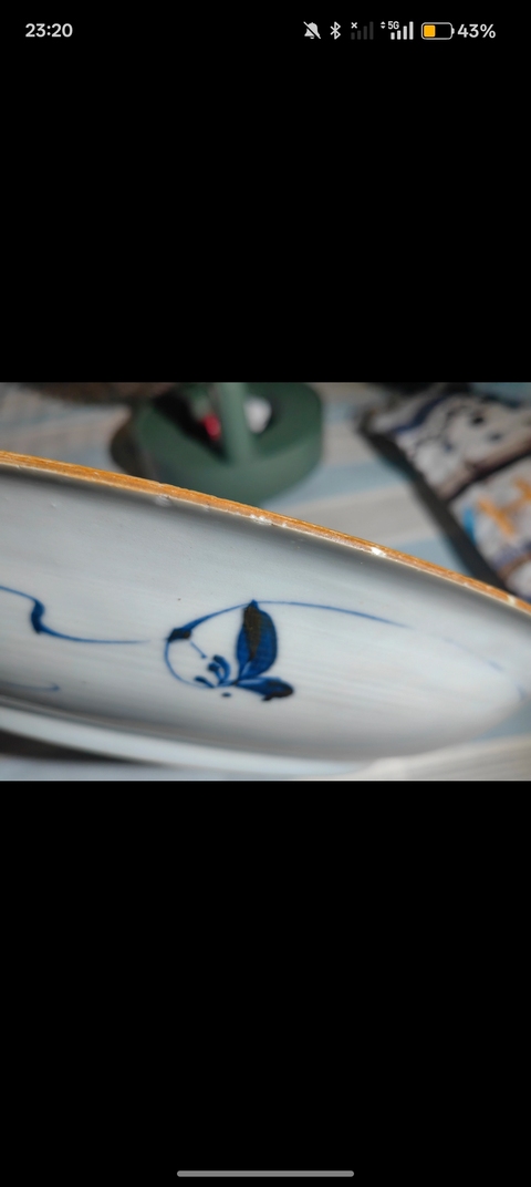 古玩陶瓷青花盤真品鑒賞圖