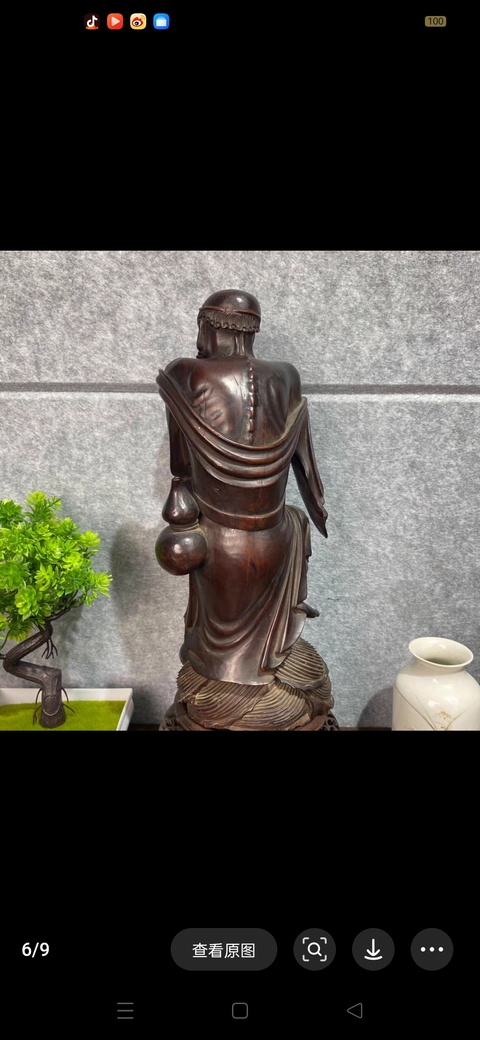 古玩雜項木雕人物造像真品鑒賞圖