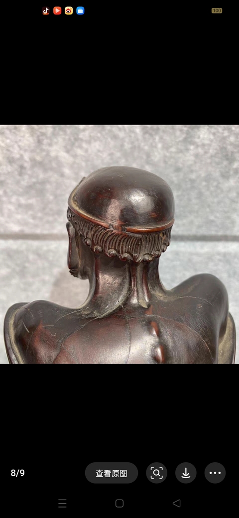 古玩雜項木雕人物造像真品鑒賞圖