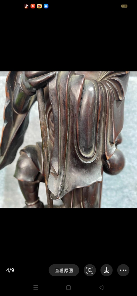 古玩雜項木雕人物造像真品鑒賞圖