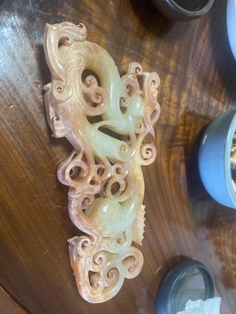 古玩玉器做舊仿古“龍形擺件”真品鑒賞圖