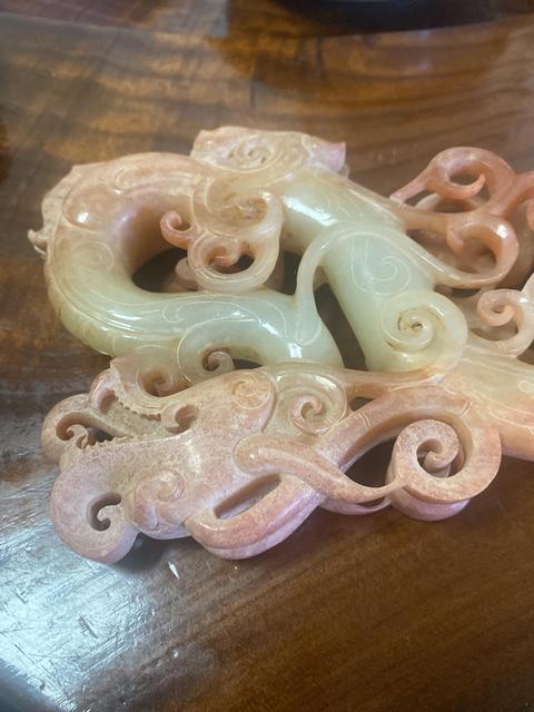 古玩玉器做舊仿古“龍形擺件”真品鑒賞圖