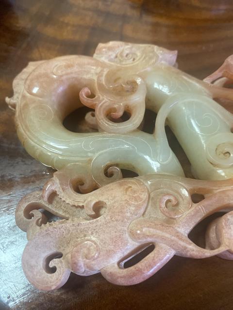 古玩玉器做舊仿古“龍形擺件”真品鑒賞圖