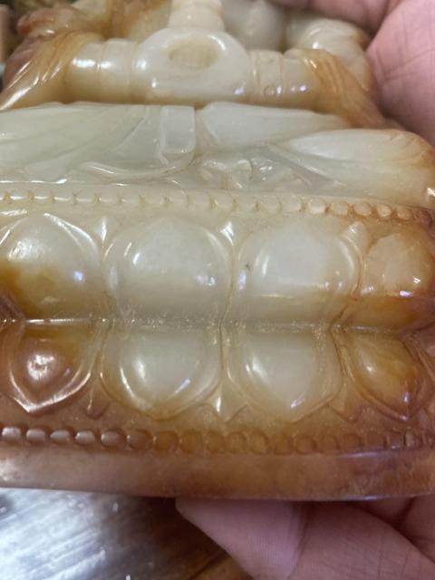 古玩玉器做舊仿古“菩薩擺件”真品鑒賞圖