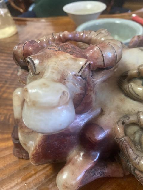古玩玉器做舊仿古“童子牧?！睌[件真品鑒賞圖