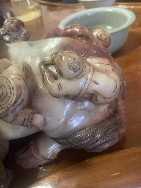 古玩玉器做舊仿古“童子牧?！睌[件真品鑒賞圖