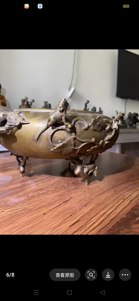 古玩銅器爐子真品鑒賞圖