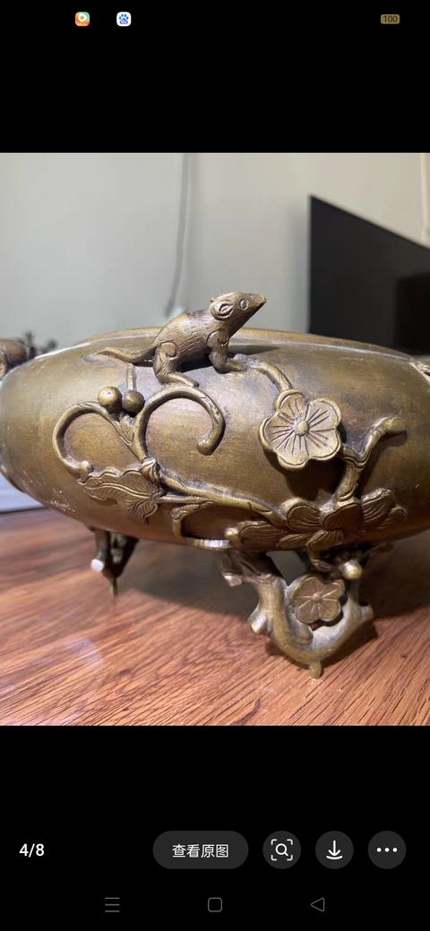 古玩銅器爐子真品鑒賞圖