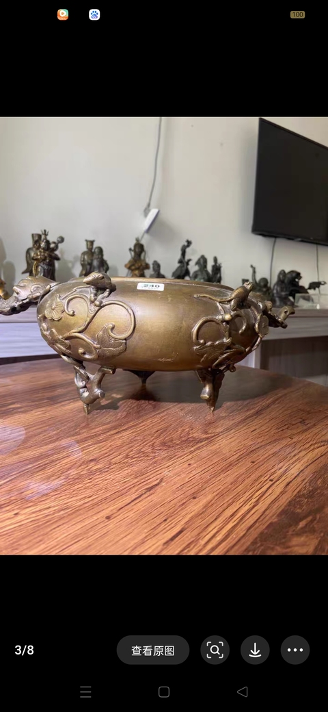 古玩銅器爐子真品鑒賞圖