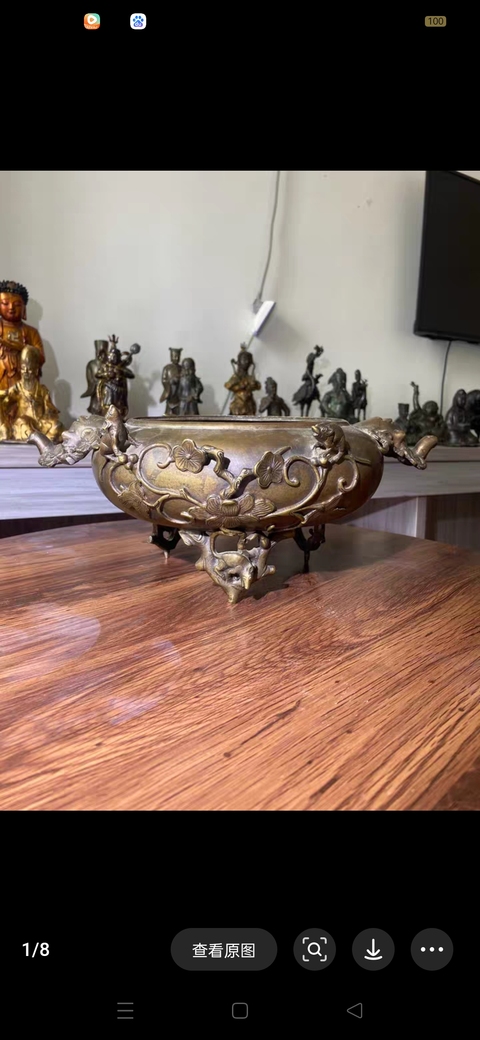 古玩銅器爐子真品鑒賞圖