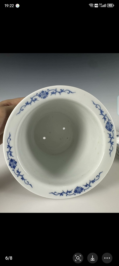 古玩陶瓷粉彩嬰戲人物紋花盆真品鑒賞圖
