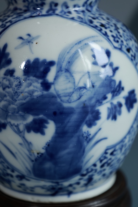 古玩陶瓷青花花鳥紋葫蘆瓶真品鑒賞圖