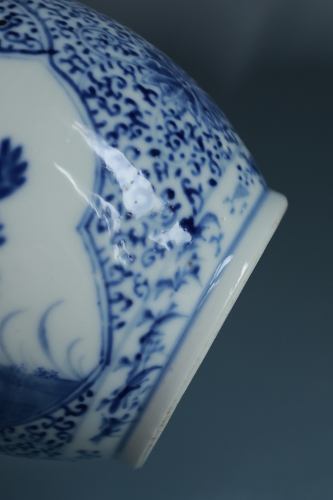 古玩陶瓷青花花鳥紋葫蘆瓶真品鑒賞圖
