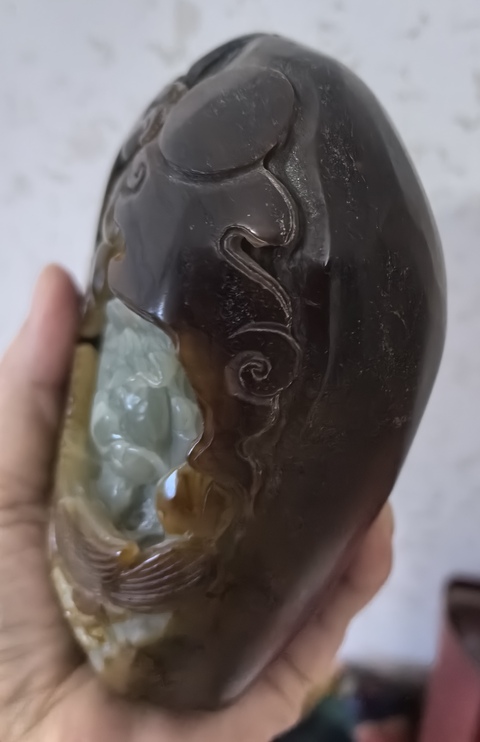 古玩玉器和田玉雕“花鳥”擺件拍賣，當前價格880000元