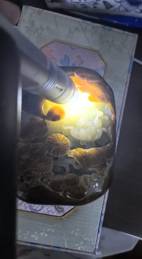 古玩玉器和田玉雕“花鳥”擺件拍賣，當前價格880000元