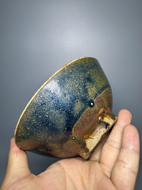 古玩陶瓷明代，磁州窯茶盞拍賣，當前價格158元