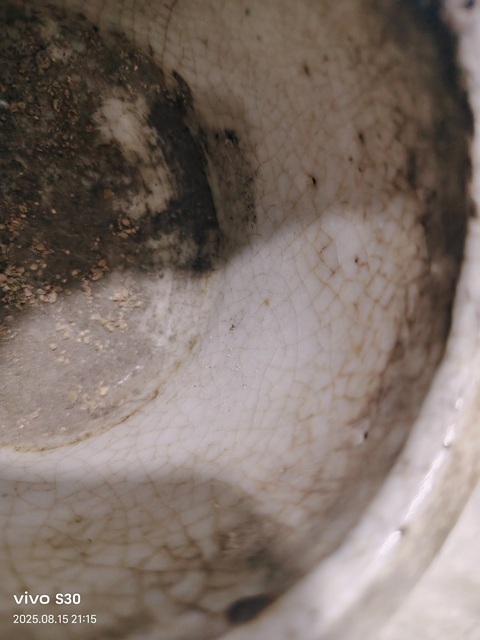 古玩陶瓷哥釉三足筒式香爐真品鑒賞圖