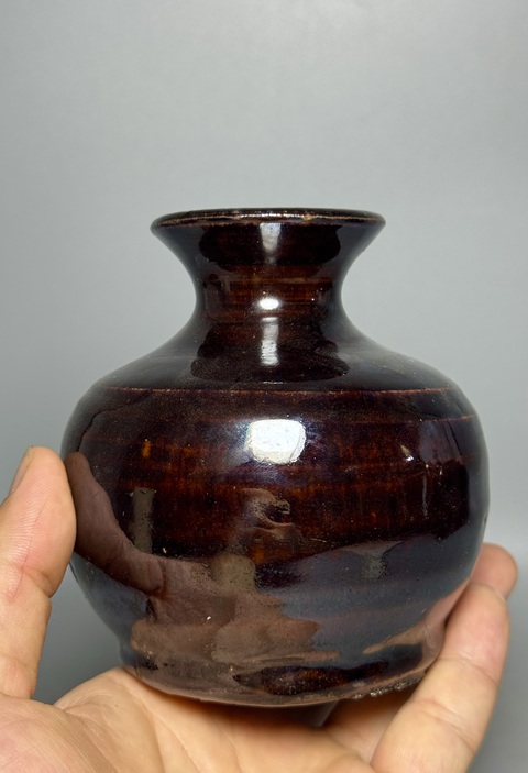 古玩陶瓷明代,磁州窯、蘋果尊拍賣,當前價格158元