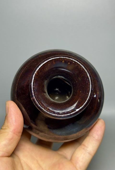 古玩陶瓷明代,磁州窯、蘋果尊拍賣,當前價格158元