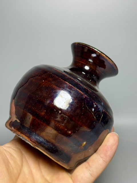 古玩陶瓷明代,磁州窯、蘋果尊拍賣,當前價格158元