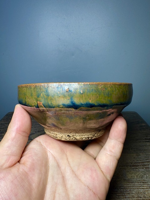 古玩陶瓷窯變盞真品鑒賞圖