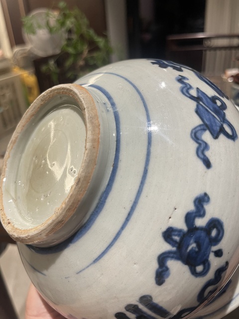 古玩陶瓷博古圖青花香爐真品鑒賞圖