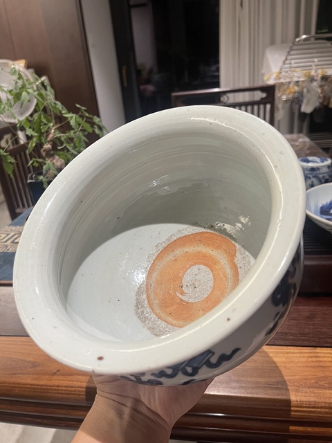 古玩陶瓷博古圖青花香爐真品鑒賞圖