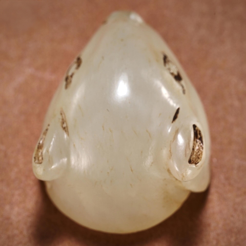 古玩玉器和田玉雕“鼠面”真品鑒賞圖