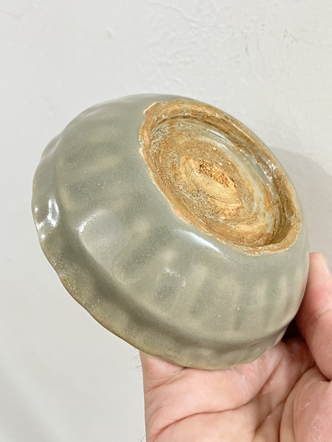 古玩陶瓷元~龍泉窯青瓷蔗段洗拍賣，當(dāng)前價(jià)格4180元