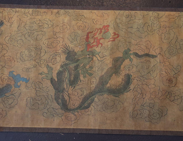 古玩字畫龍鳳呈祥圖真品鑒賞圖