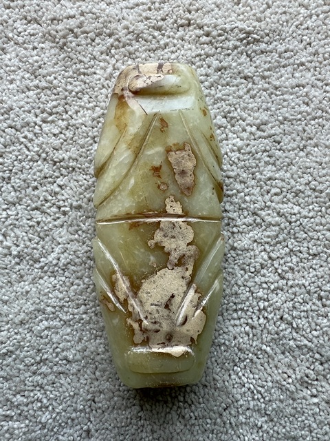 古玩玉器仿古玉勒子真品鑒賞圖