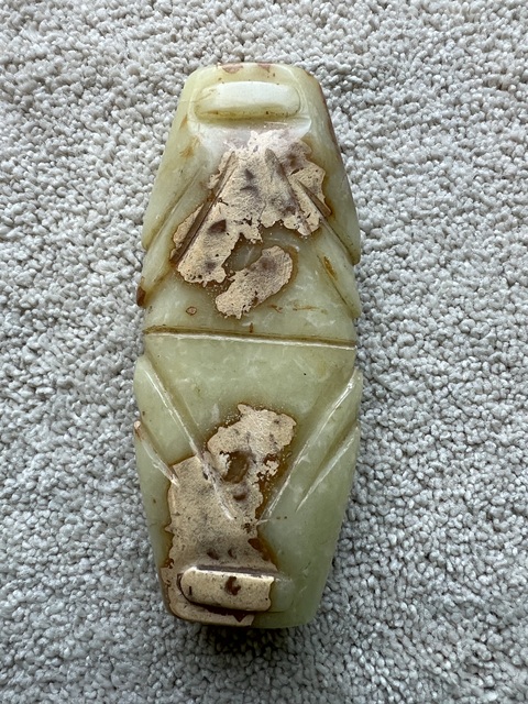 古玩玉器仿古玉勒子真品鑒賞圖
