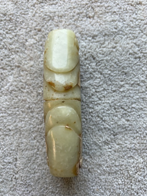 古玩玉器仿古玉勒子真品鑒賞圖