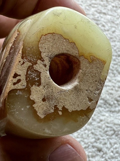 古玩玉器仿古玉勒子真品鑒賞圖