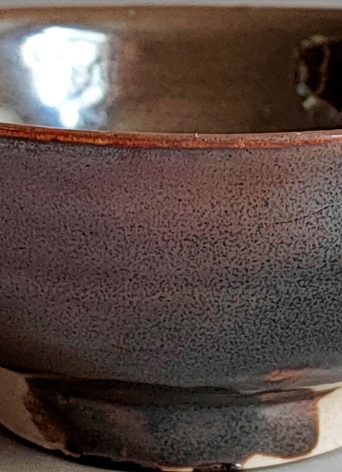 古玩陶瓷釉水很不錯的明代窯變釉茶碗拍賣，當前價格0元