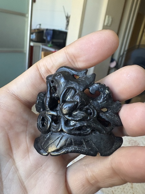 古玩玉器和田玉雕“爐頂”真品鑒賞圖