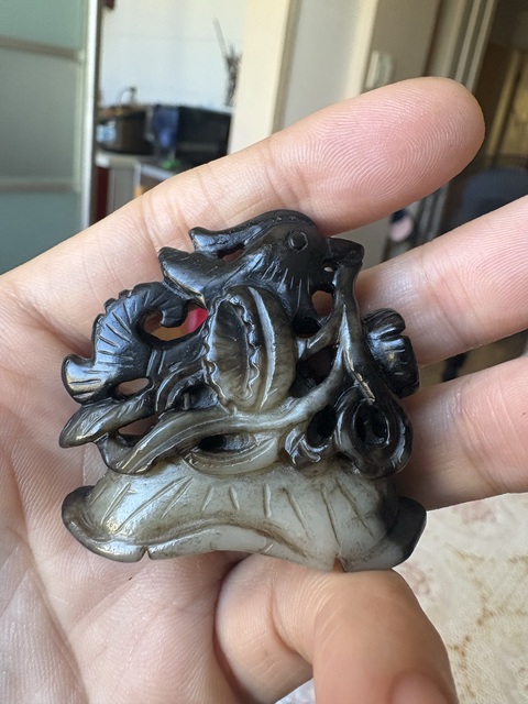 古玩玉器和田玉雕“爐頂”真品鑒賞圖