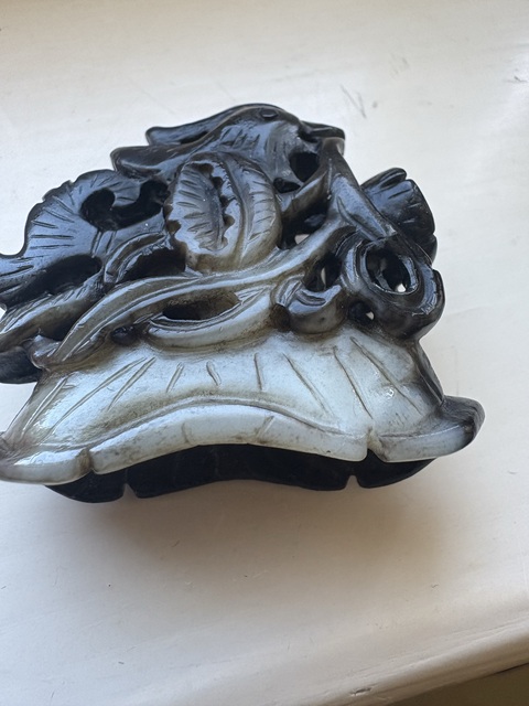 古玩玉器和田玉雕“爐頂”真品鑒賞圖