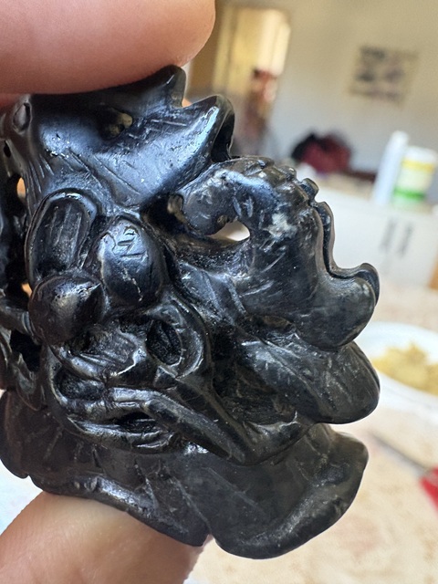 古玩玉器和田玉雕“爐頂”真品鑒賞圖
