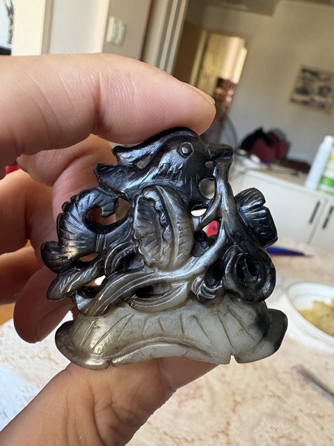 古玩玉器和田玉雕“爐頂”真品鑒賞圖