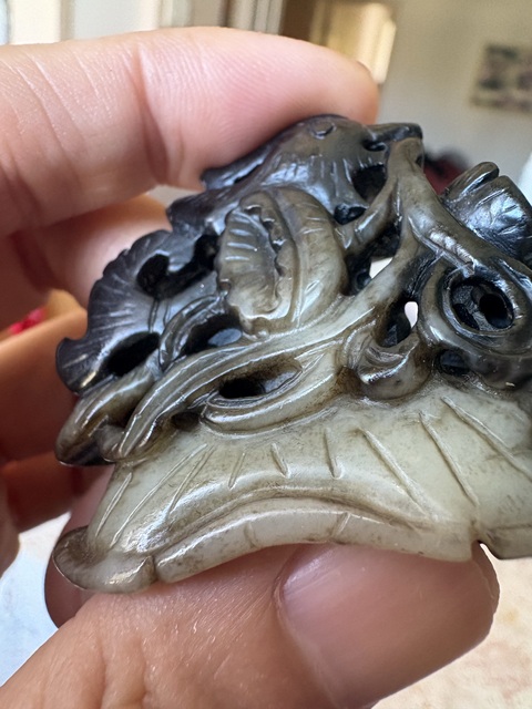 古玩玉器和田玉雕“爐頂”真品鑒賞圖