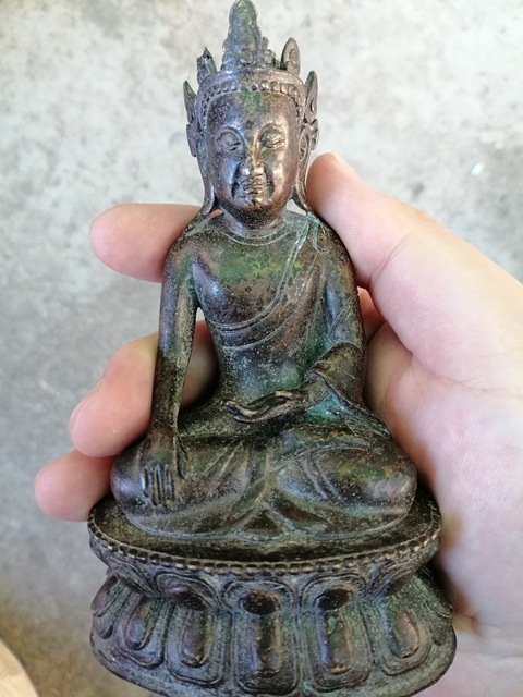 古玩銅器明中期?銅佛造像拍賣，當前價格28888元
