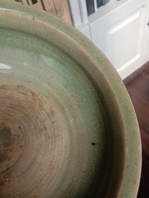 古玩陶瓷龍泉青瓷獸足香爐拍賣,當前價格1800元