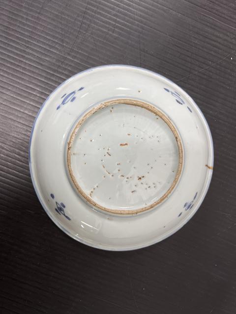 古玩陶瓷晚明青花盤真品鑒賞圖