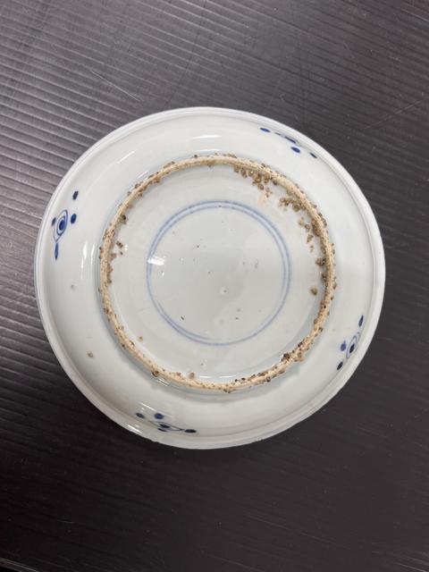 古玩陶瓷晚明青花盤真品鑒賞圖